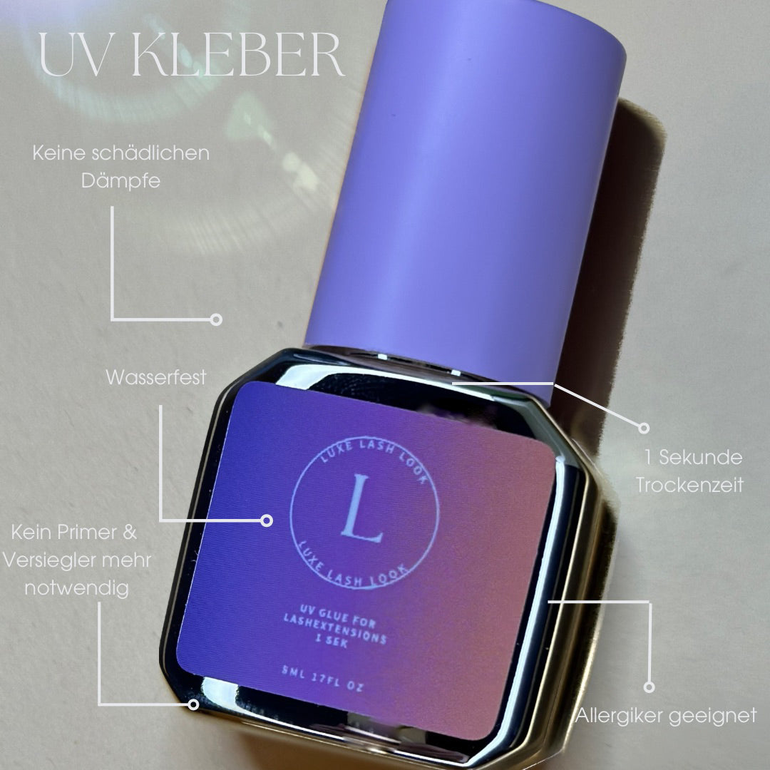 UV Wimpernkleber 1 s Trocknungszeit UV Lash Glue 5ml
